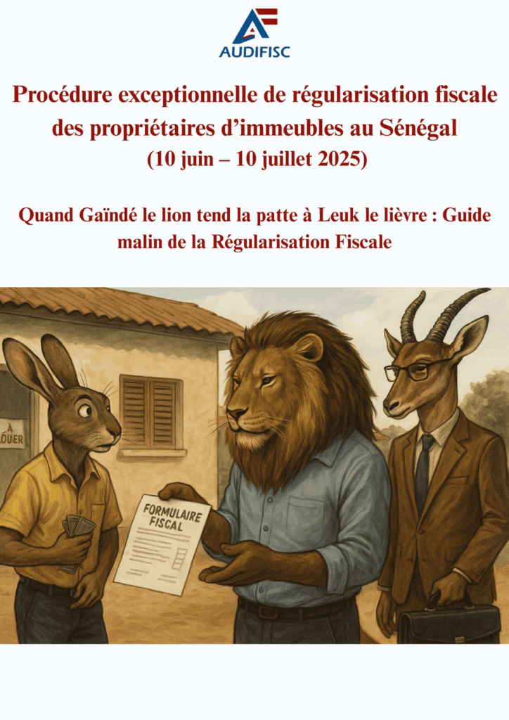 Procédure exceptionnelle de régularisation fiscale des propriétaires d’immeubles au Sénégal